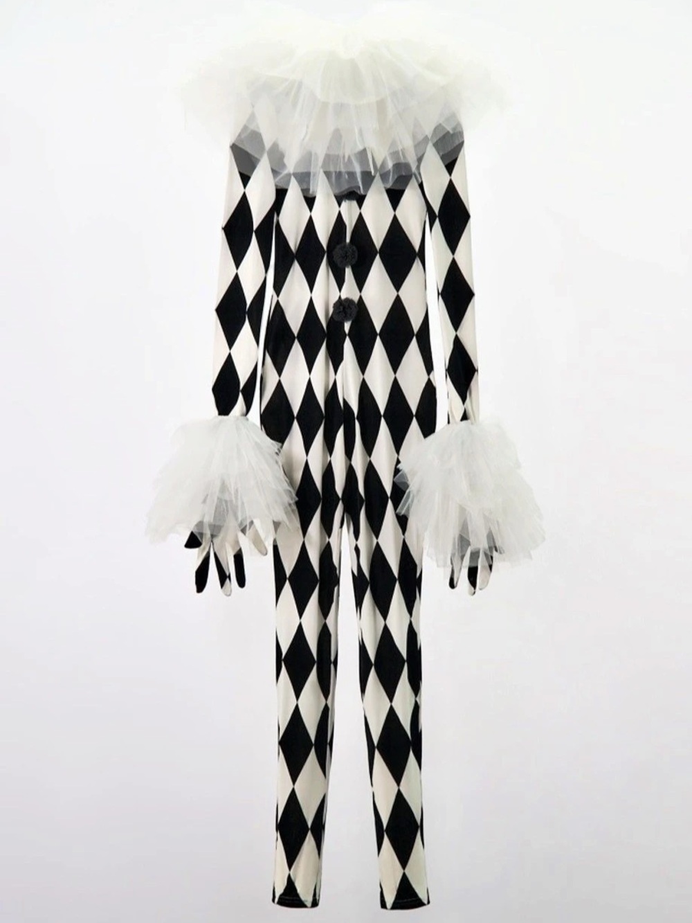 Zara Black & White Harlequin Costume